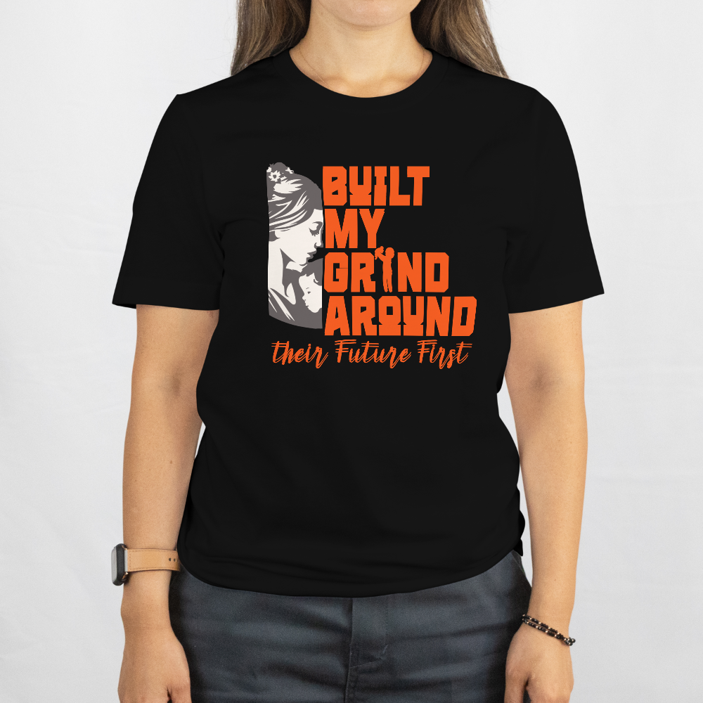 INSPYER BUILT MY GRIND MOM MOTIVATIONAL T-SHIRT
