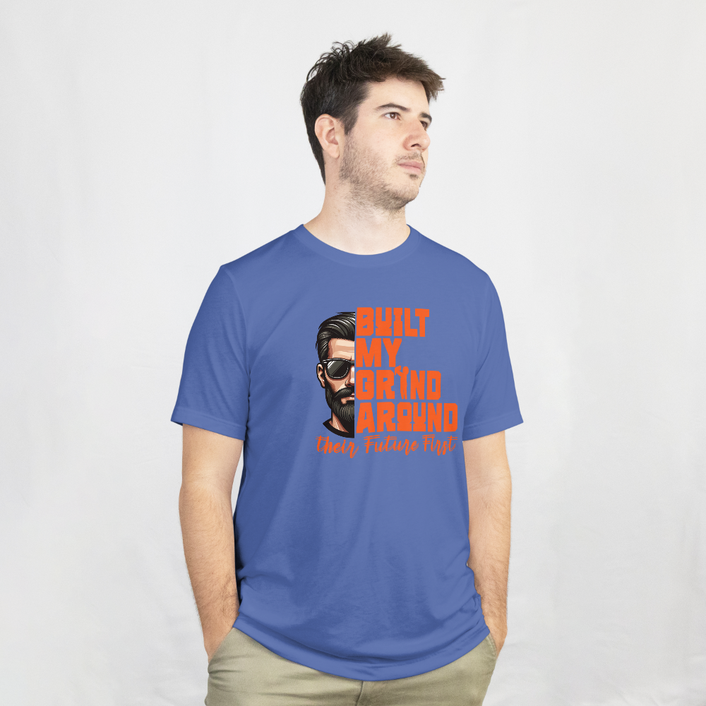 INSPYER BUILT MY GRIND DAD MOTIVATIONAL UNISEX T-SHIRT
