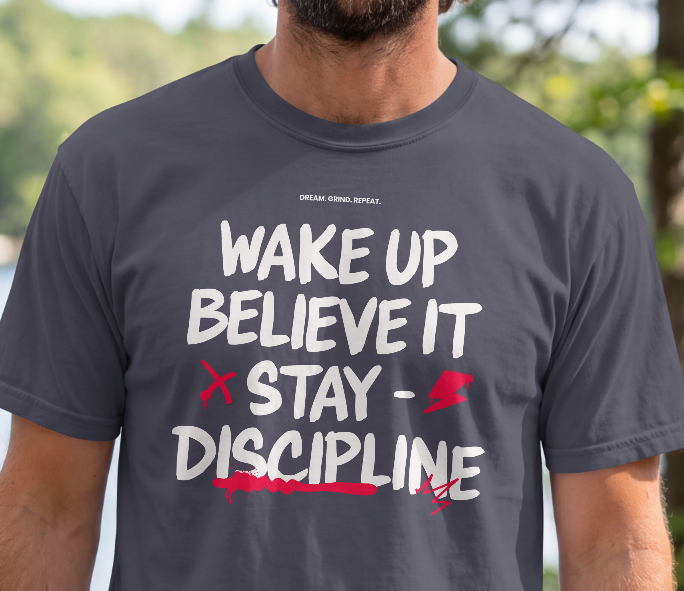INSPYER WAKE UP BELIEVE IT MOTIVATIONAL T-SHIRT