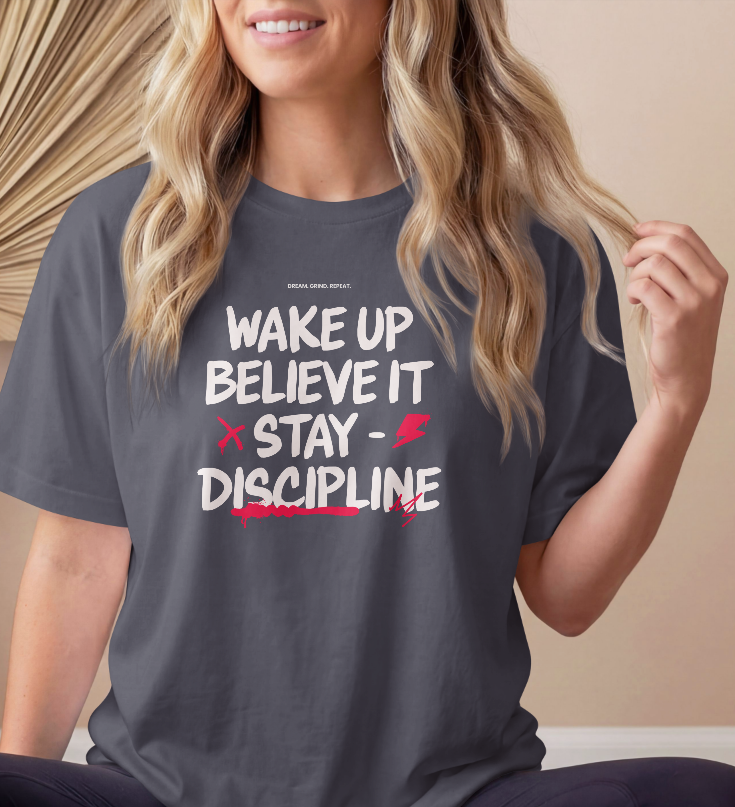 INSPYER WAKE UP BELIEVE IT MOTIVATIONAL T-SHIRT