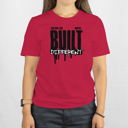 INSPYER Built Different | Motivational Streetwear T-Shirt