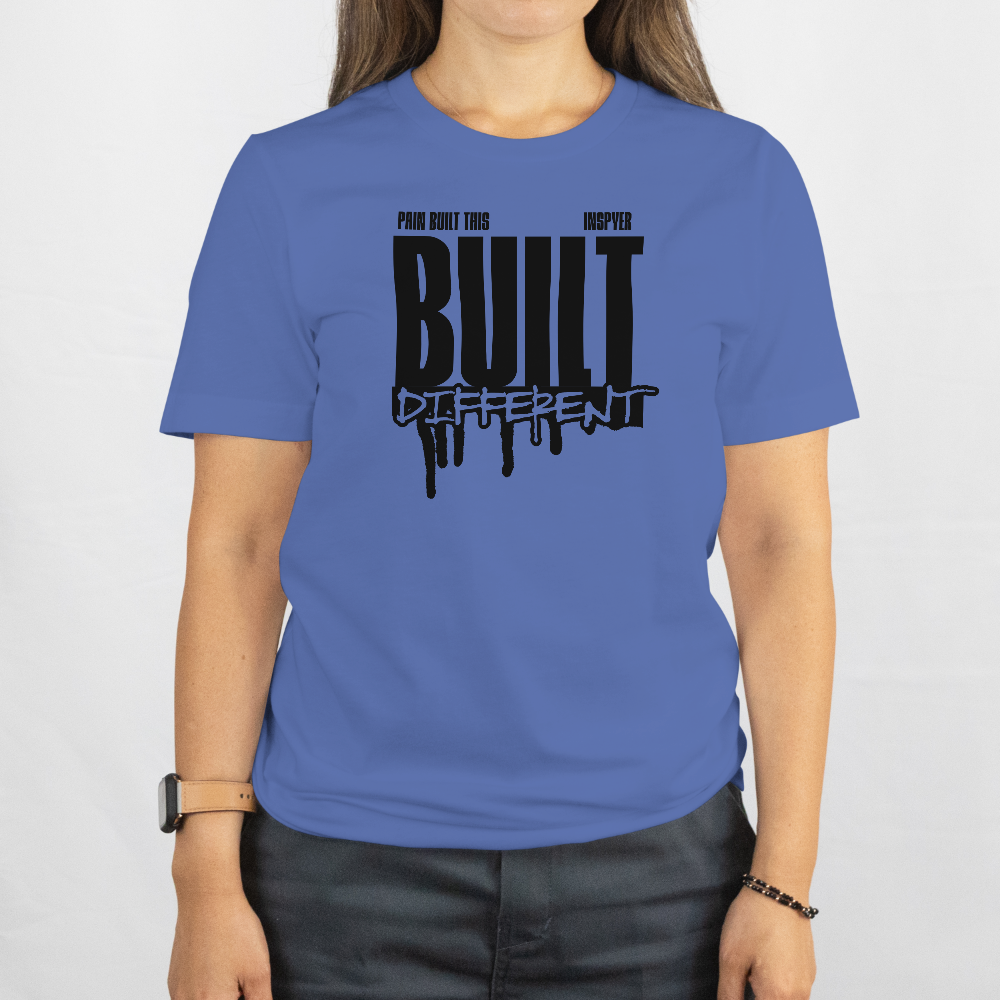 INSPYER Built Different | Motivational Streetwear T-Shirt