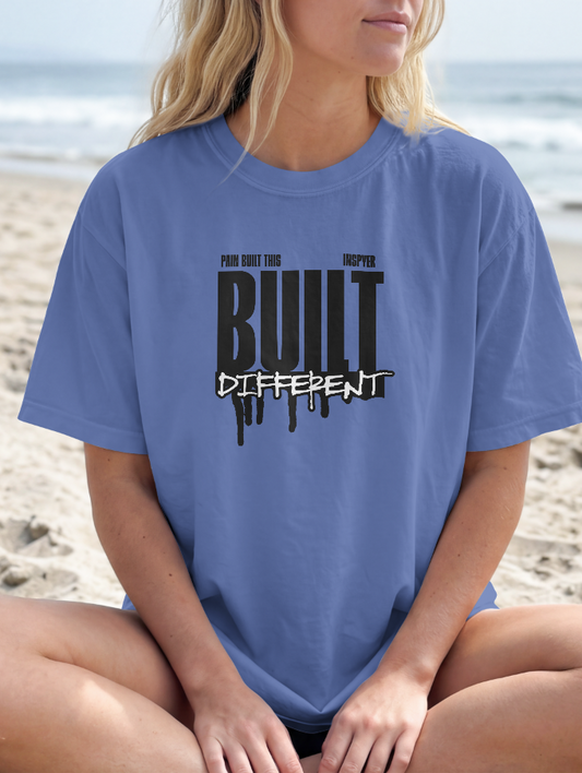 INSPYER BUILT DIFFERENT MOTIVATIONAL T-SHIRT