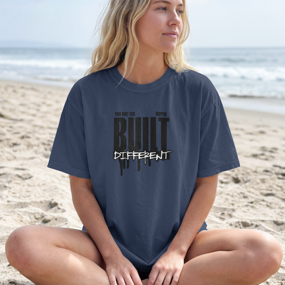 INSPYER BUILT DIFFERENT MOTIVATIONAL T-SHIRT