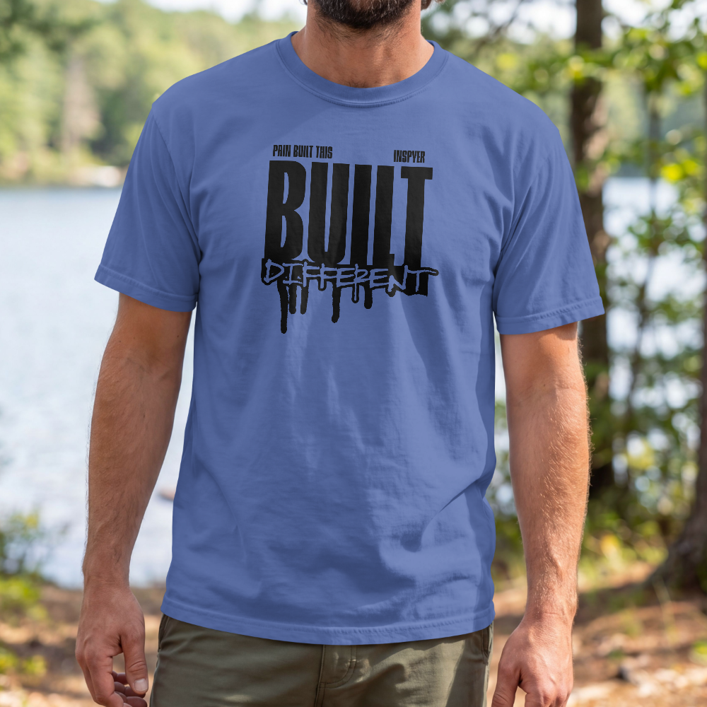 INSPYER BUILT DIFFERENT MOTIVATIONAL T-SHIRT