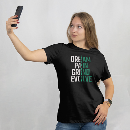 INSPYER DREAM GRIND EVOLVE MOTIVATIONAL T-SHIRT