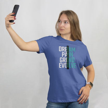 INSPYER DREAM GRIND EVOLVE MOTIVATIONAL T-SHIRT