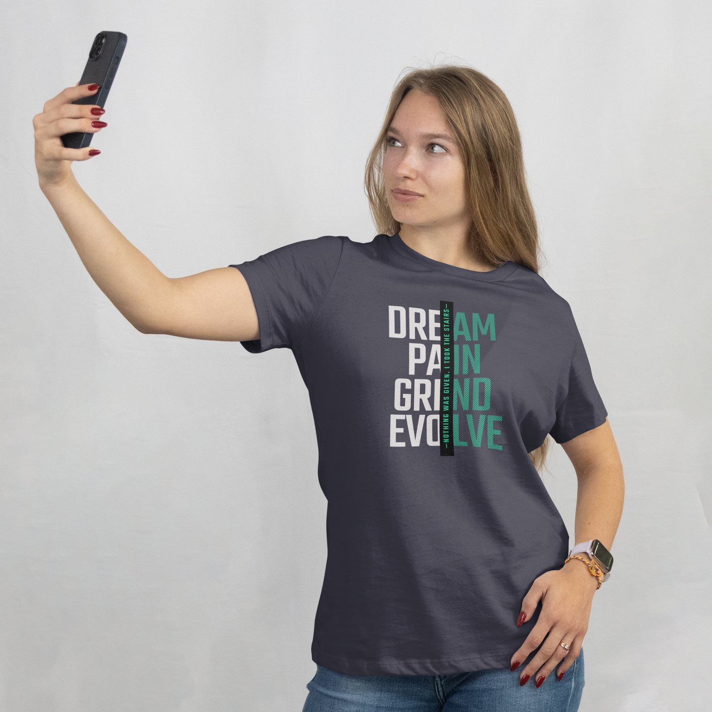 INSPYER DREAM GRIND EVOLVE MOTIVATIONAL T-SHIRT