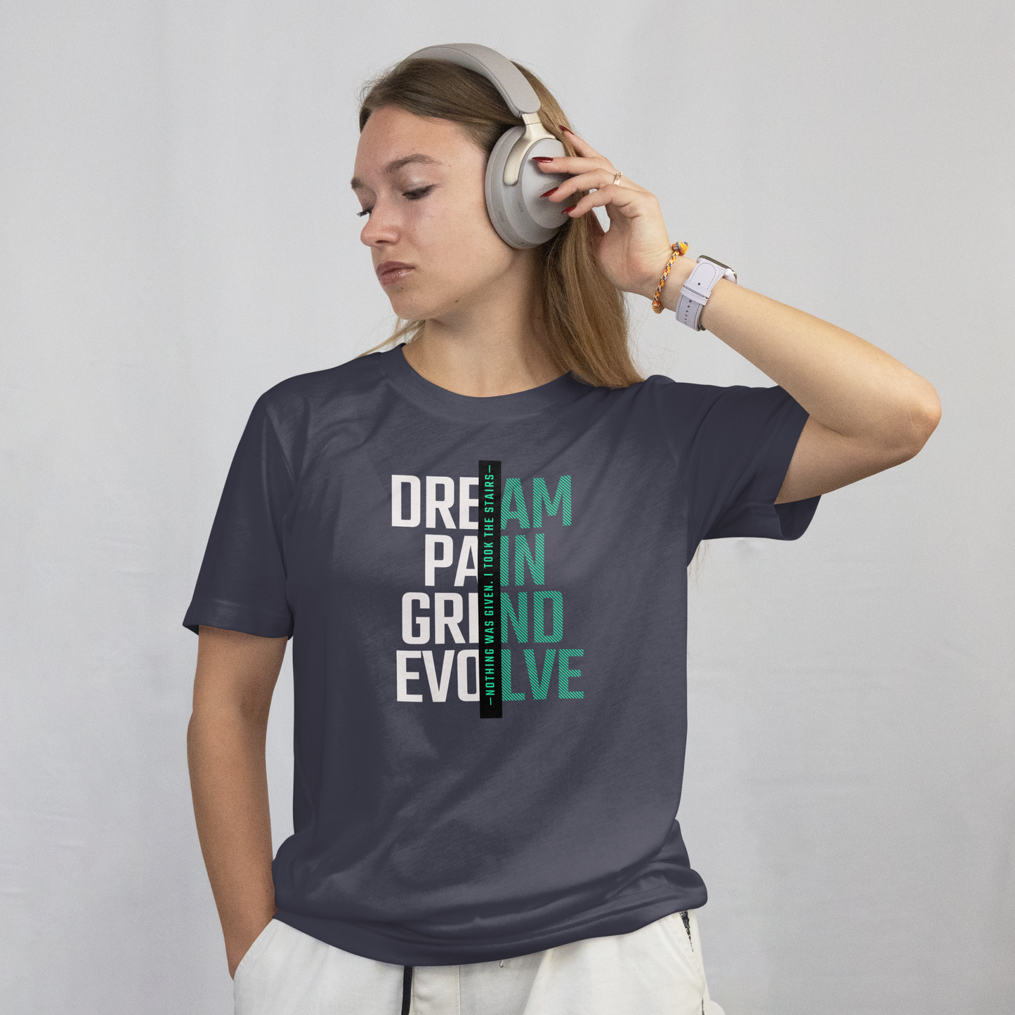 INSPYER DREAM GRIND EVOLVE MOTIVATIONAL T-SHIRT