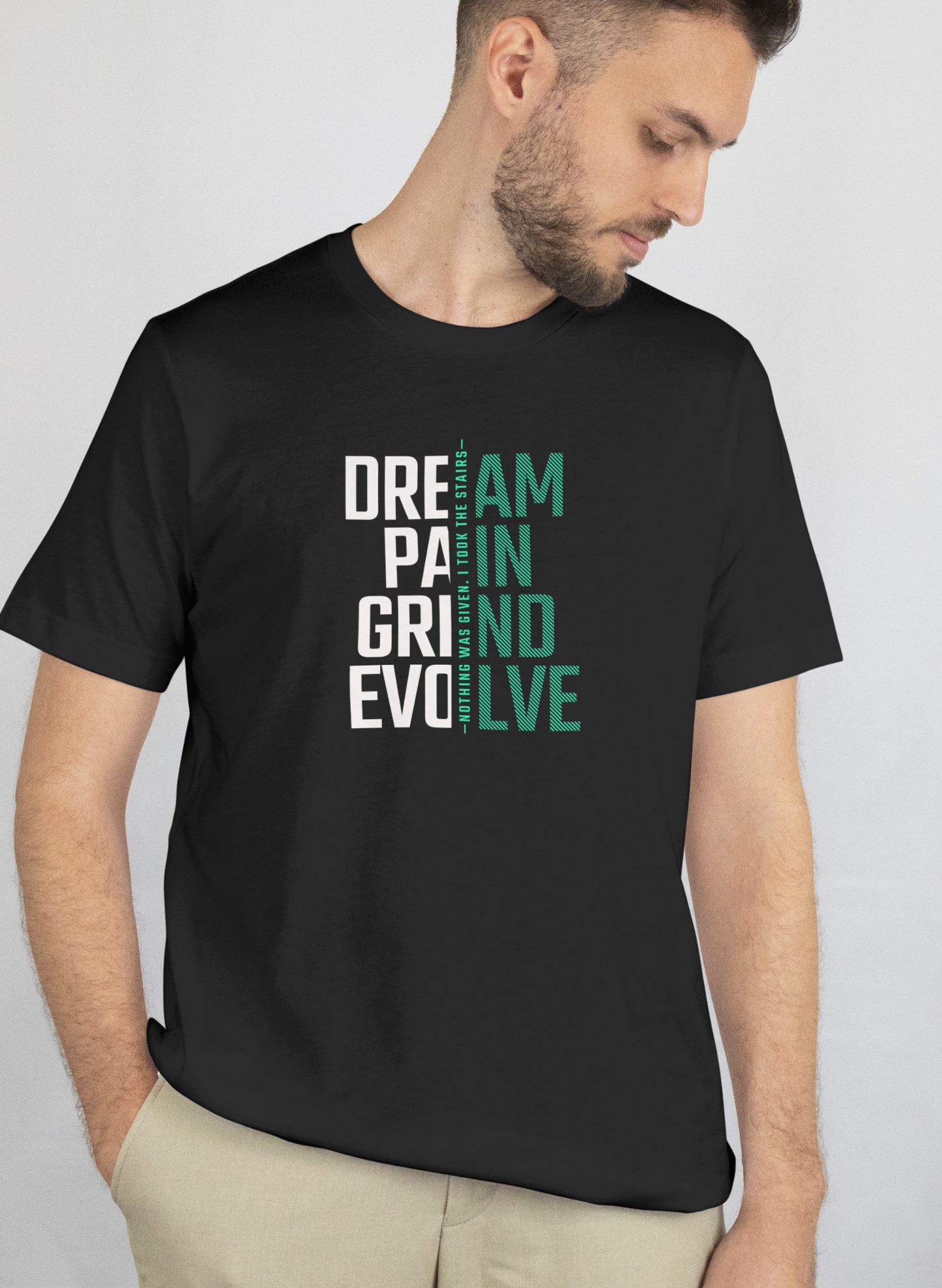 INSPYER DREAM GRIND EVOLVE MOTIVATIONAL T-SHIRT