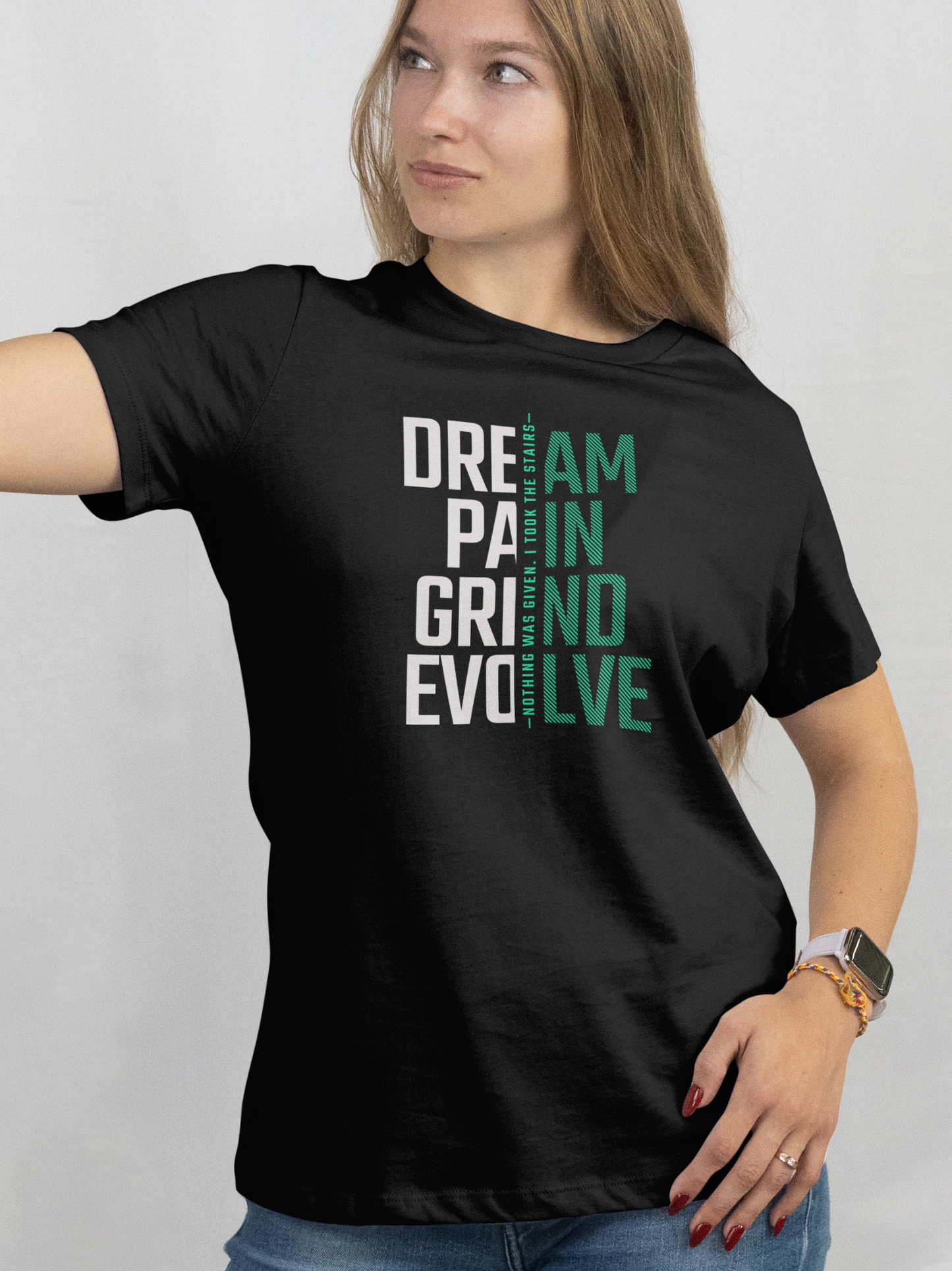 INSPYER DREAM GRIND EVOLVE MOTIVATIONAL T-SHIRT