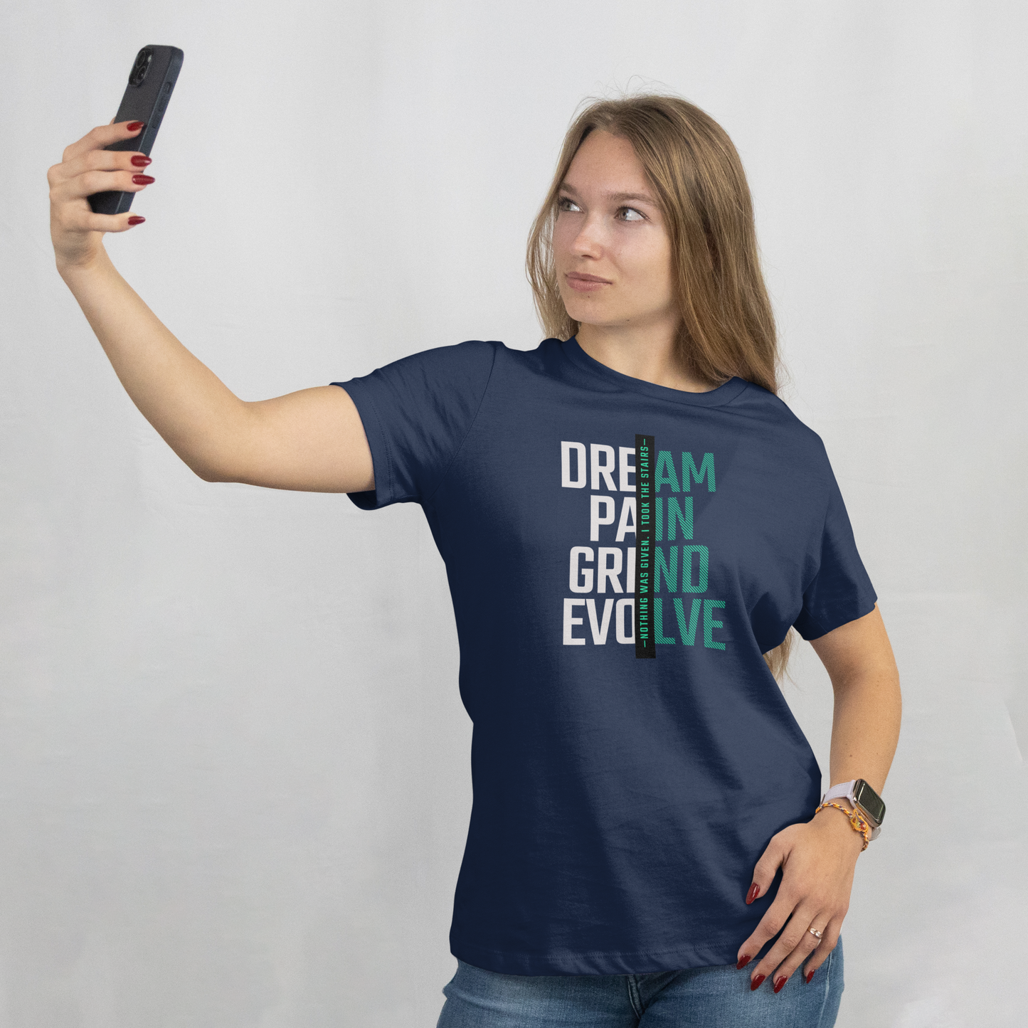 INSPYER DREAM GRIND EVOLVE MOTIVATIONAL T-SHIRT