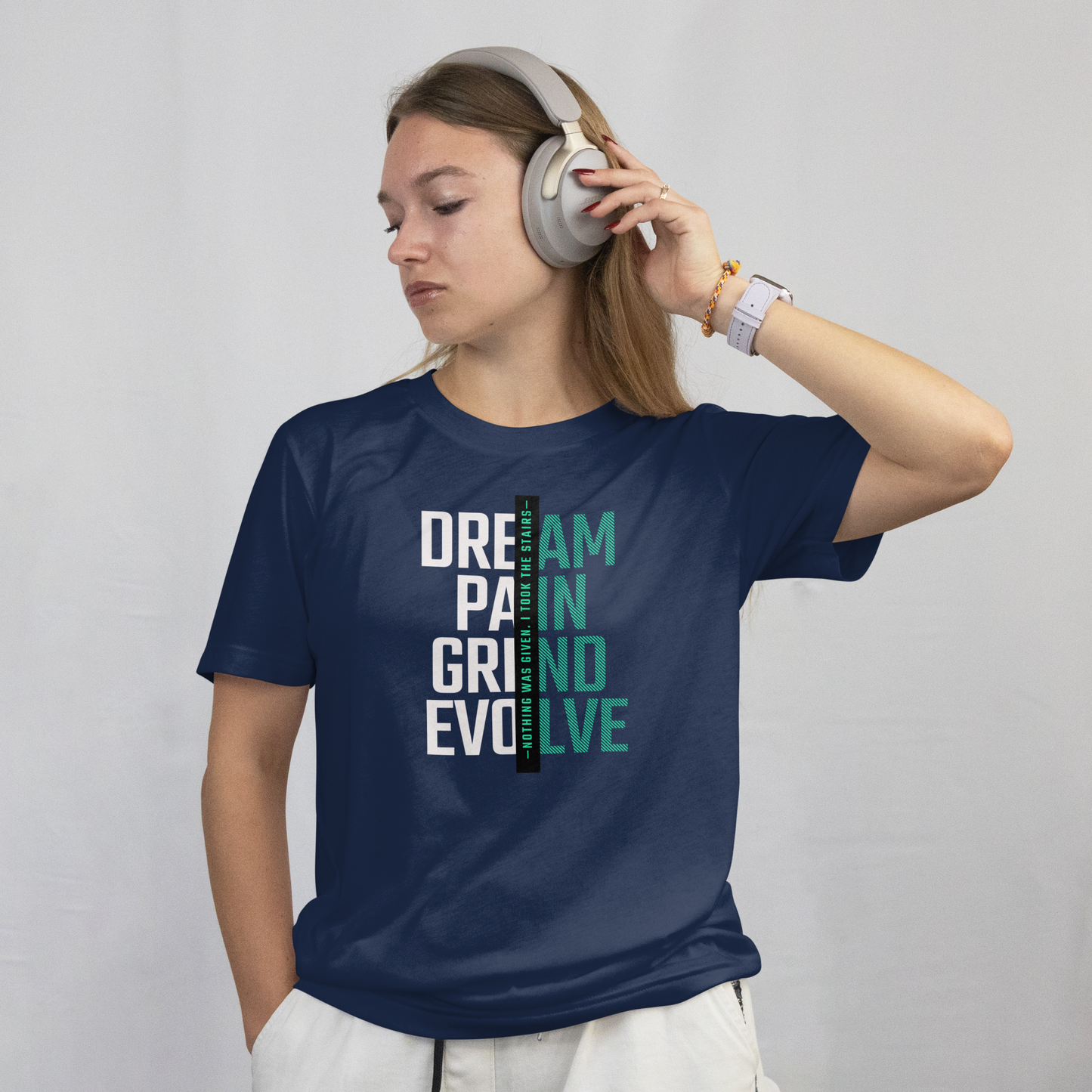 INSPYER DREAM GRIND EVOLVE MOTIVATIONAL T-SHIRT