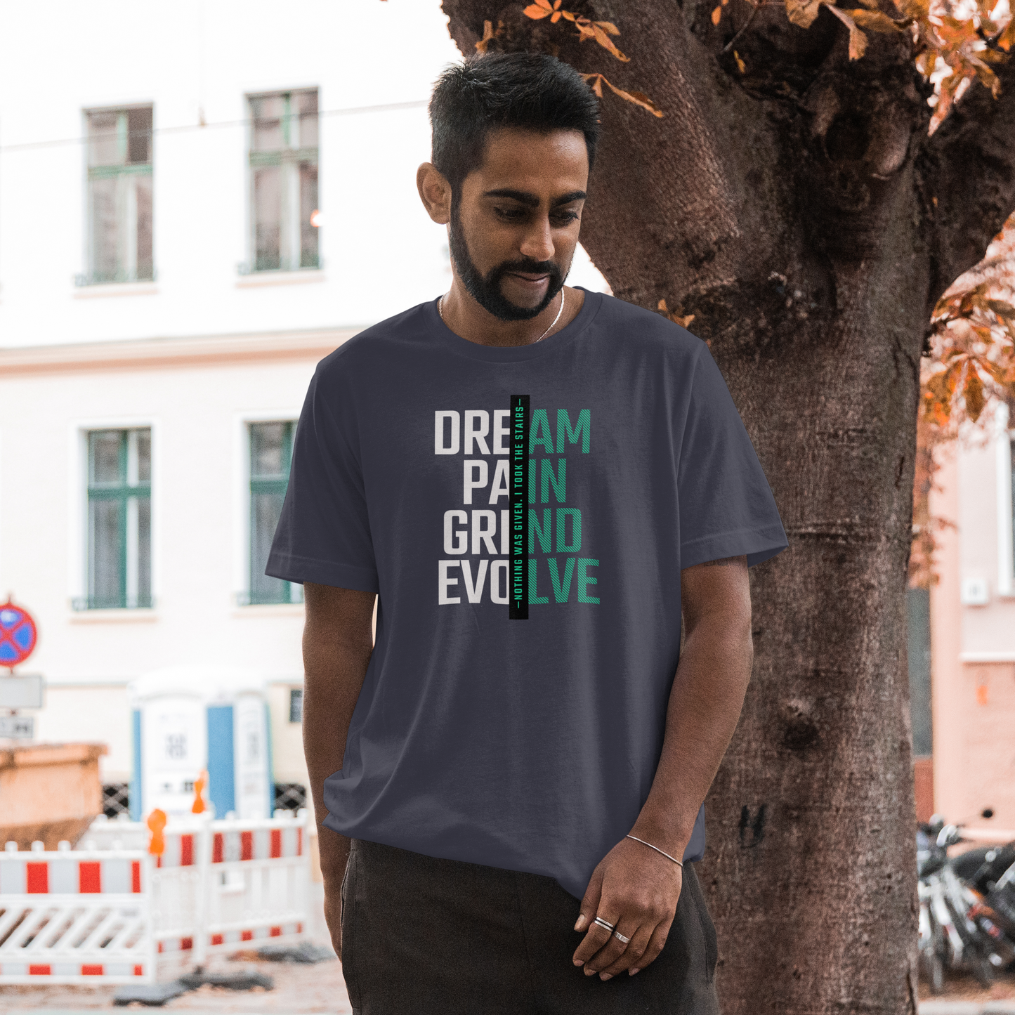 INSPYER DREAM GRIND EVOLVE MOTIVATIONAL T-SHIRT