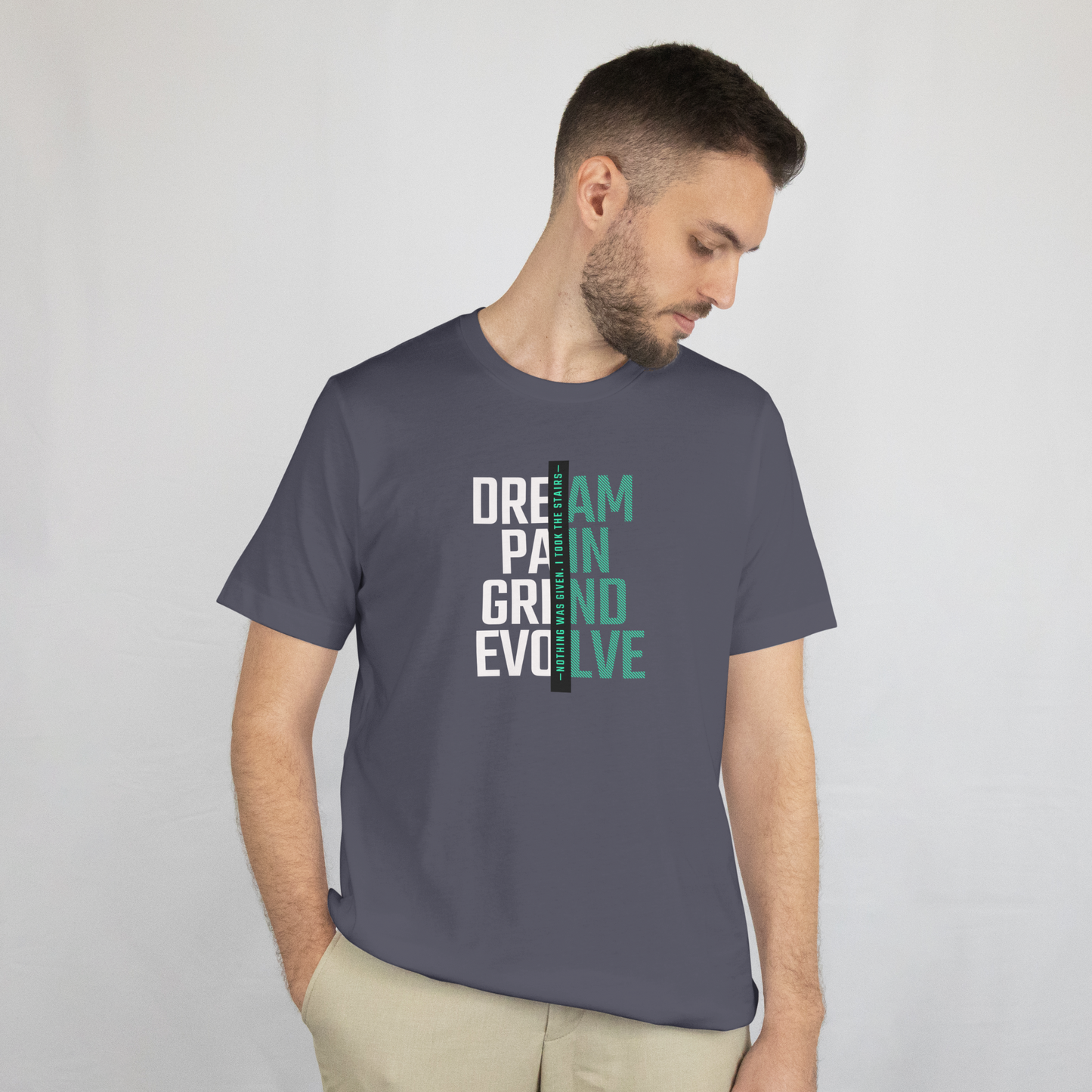 INSPYER DREAM GRIND EVOLVE MOTIVATIONAL T-SHIRT