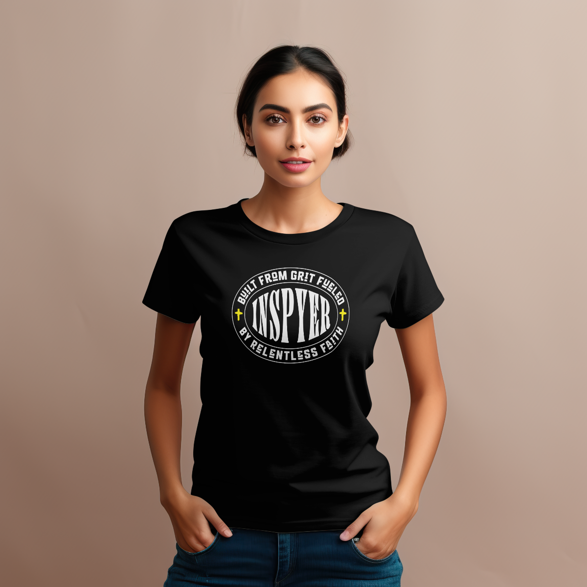 INSPYER Built From Grit | Motivational Unisex T-Shirt