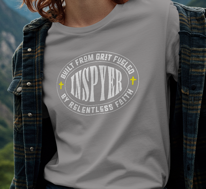 INSPYER Built From Grit | Motivational Unisex T-Shirt