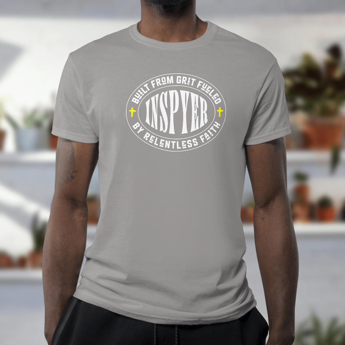 INSPYER Built From Grit | Motivational Unisex T-Shirt