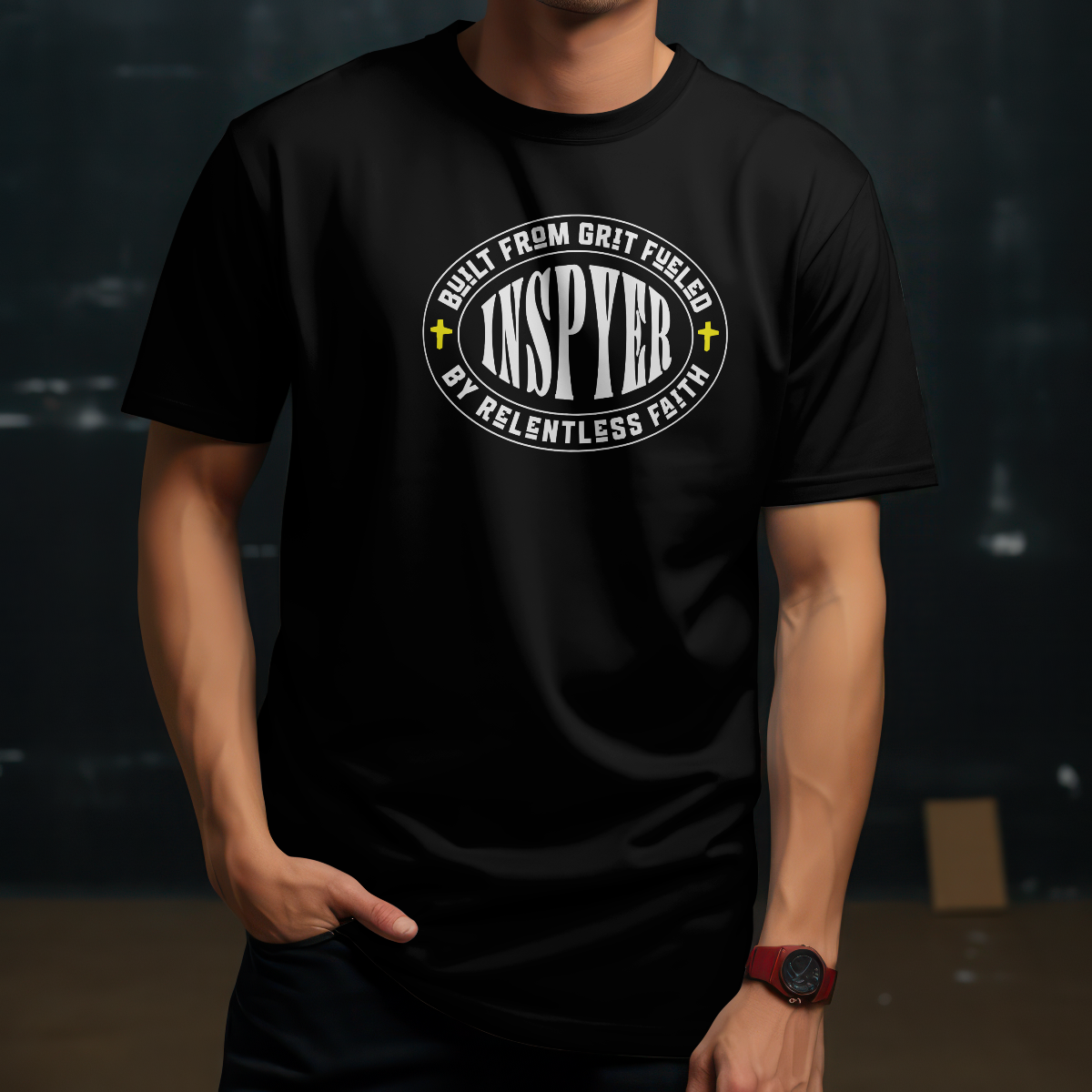 INSPYER Built From Grit Unisex T-shirt