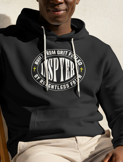 INSPYER Built By Grit | Motivational Streetwear Hoodie