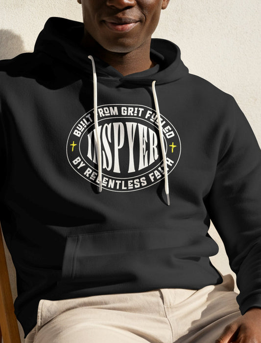 INSPYER Built By Grit | Motivational Streetwear Hoodie