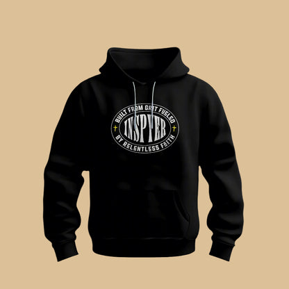INSPYER Built By Grit | Motivational Streetwear Hoodie
