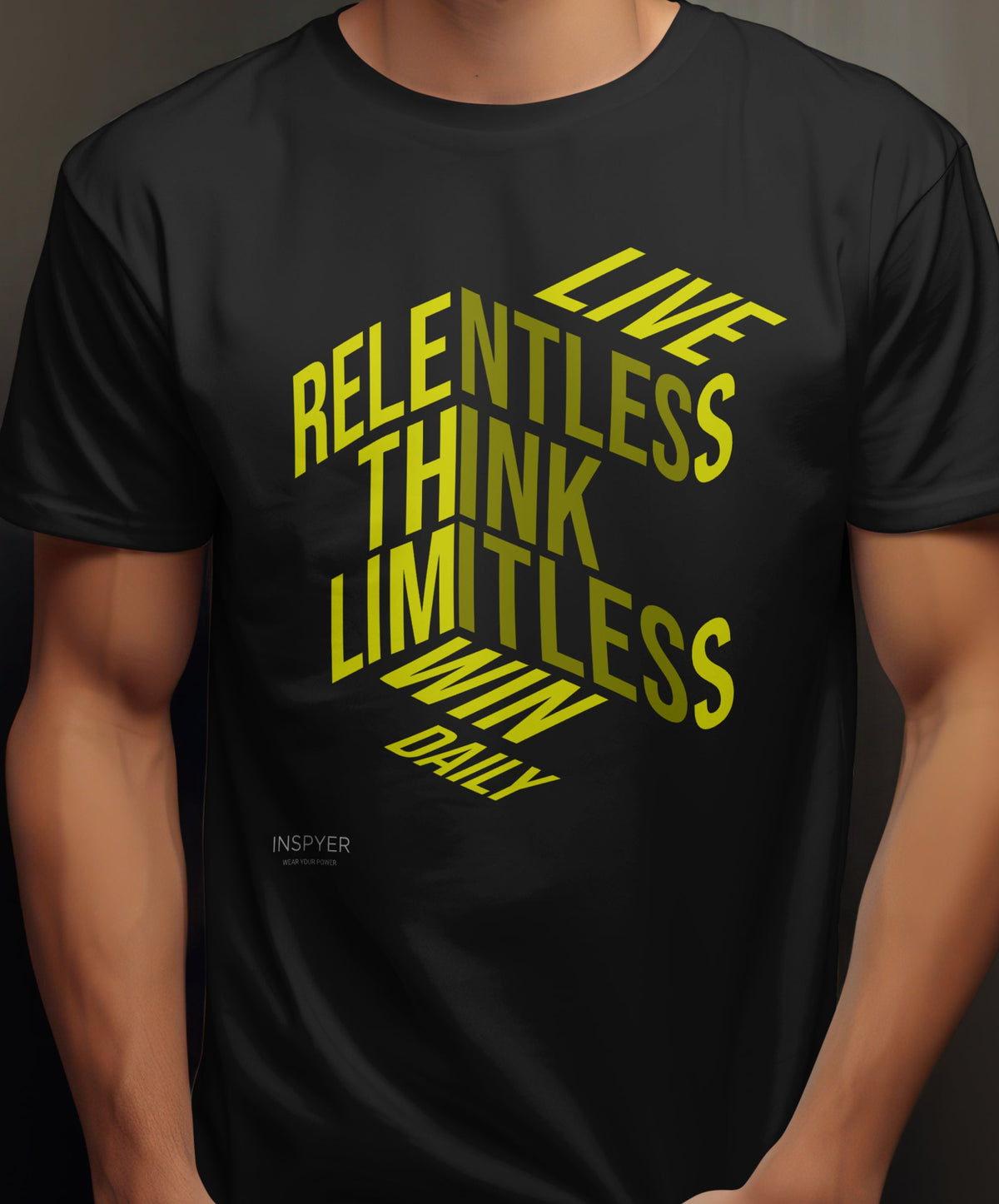INSPYER Live Relentless Win Daily | Motivational T-Shirt