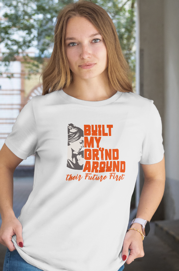INSPYER BUILT MY GRIND MOM MOTIVATIONAL T-SHIRT