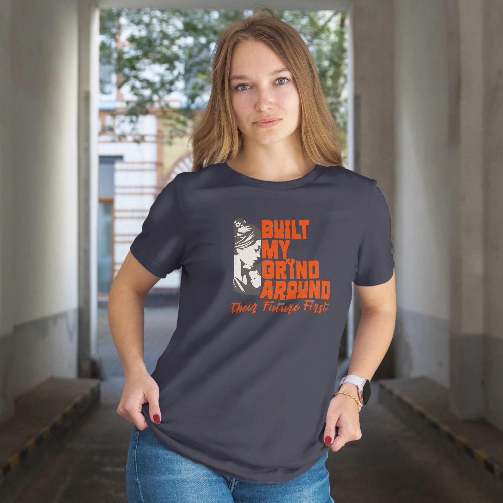 INSPYER BUILT MY GRIND MOM MOTIVATIONAL T-SHIRT