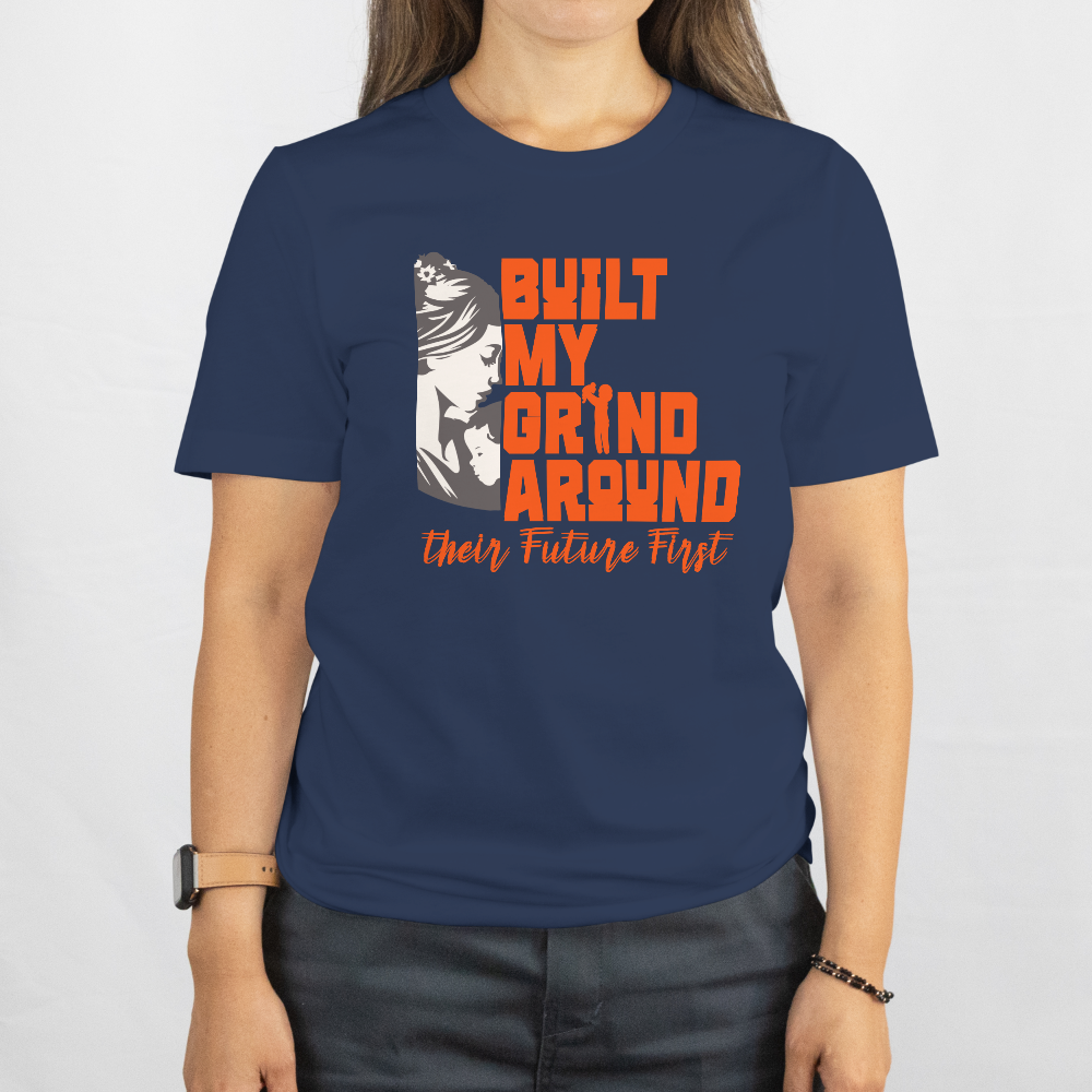 INSPYER BUILT MY GRIND MOM MOTIVATIONAL T-SHIRT