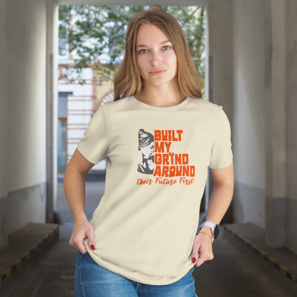 INSPYER BUILT MY GRIND MOM MOTIVATIONAL T-SHIRT