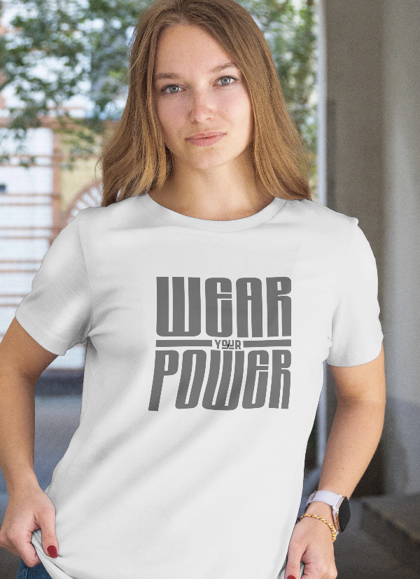 INSPYER WEAR YOUR POWER BOLD MOTIVATIONAL UNISEX T-SHIRT