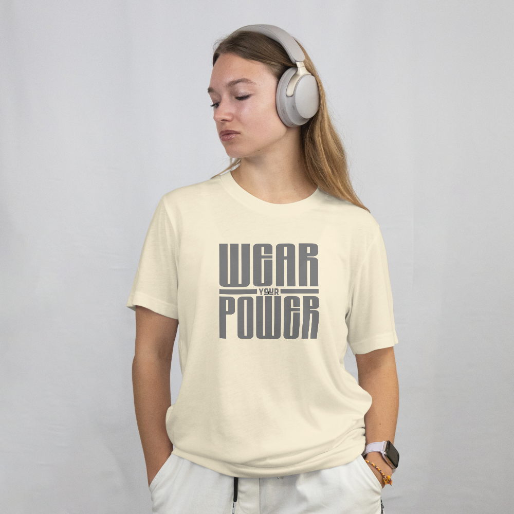 INSPYER WEAR YOUR POWER BOLD MOTIVATIONAL UNISEX T-SHIRT