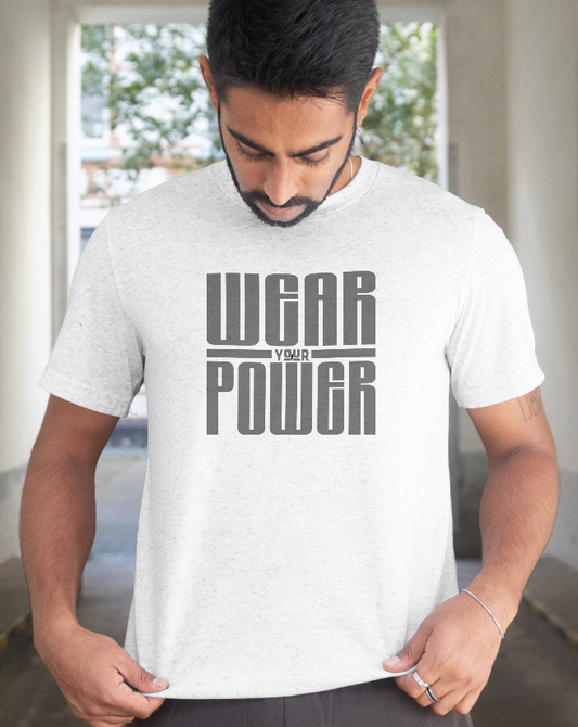 INSPYER WEAR YOUR POWER BOLD MOTIVATIONAL UNISEX T-SHIRT