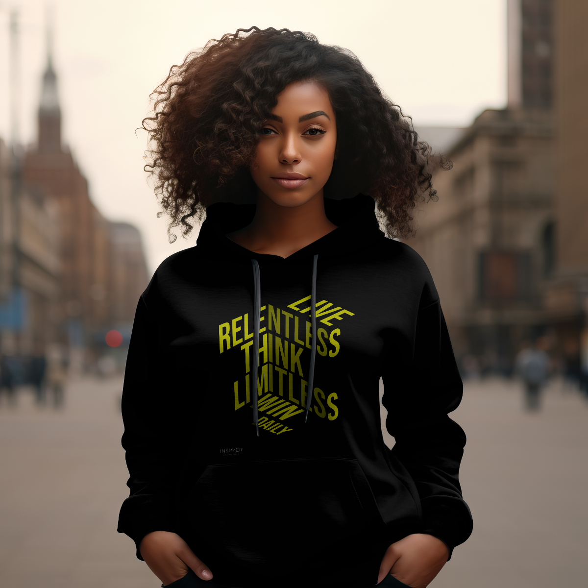 INSPYER Live Relentless Win Daily | Motivational Hoodie