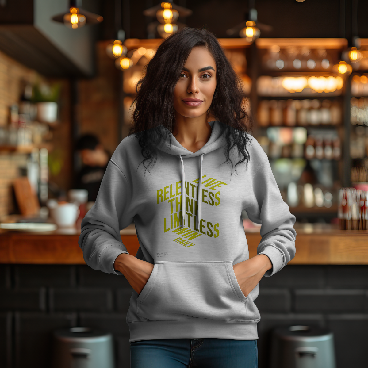 INSPYER Live Relentless Win Daily Unisex Streetwear Hoodie