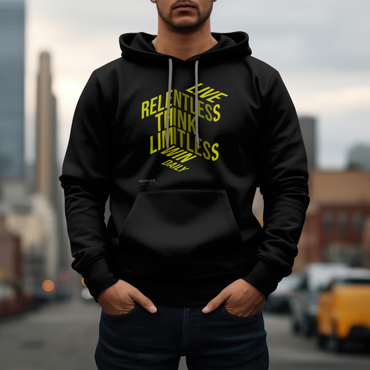 INSPYER Live Relentless Win Daily | Motivational Hoodie